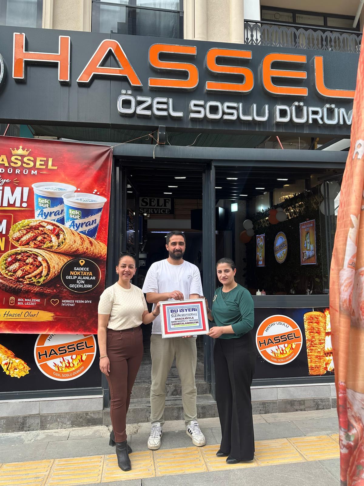 Hassel Özel Soslu Dürüm, sigorta tercihini Sizin Group Sigorta aracılığıyla Quick Sigorta’dan yana kullandı. Teşekkür ederiz.