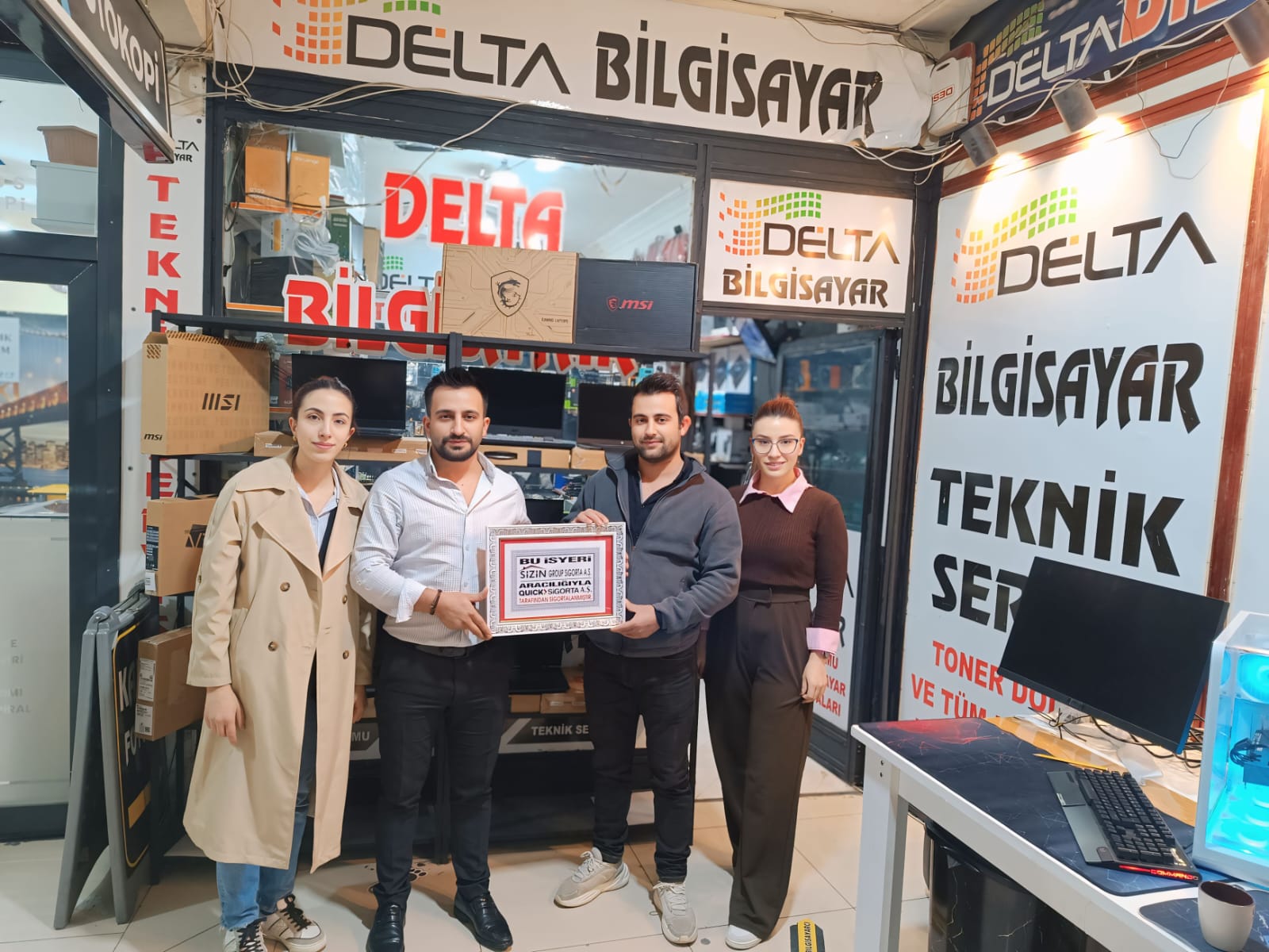 DELTA BİLGİSAYAR SİZİN GROUP SİGORTA AŞ QUICK SİGORTAYI TERCİH ETİKLERİ İÇİN KENDİLERİNE TŞK EDERİZ.